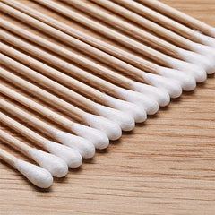 Long Cotton Swabs With Wooden Handles 19 Pack