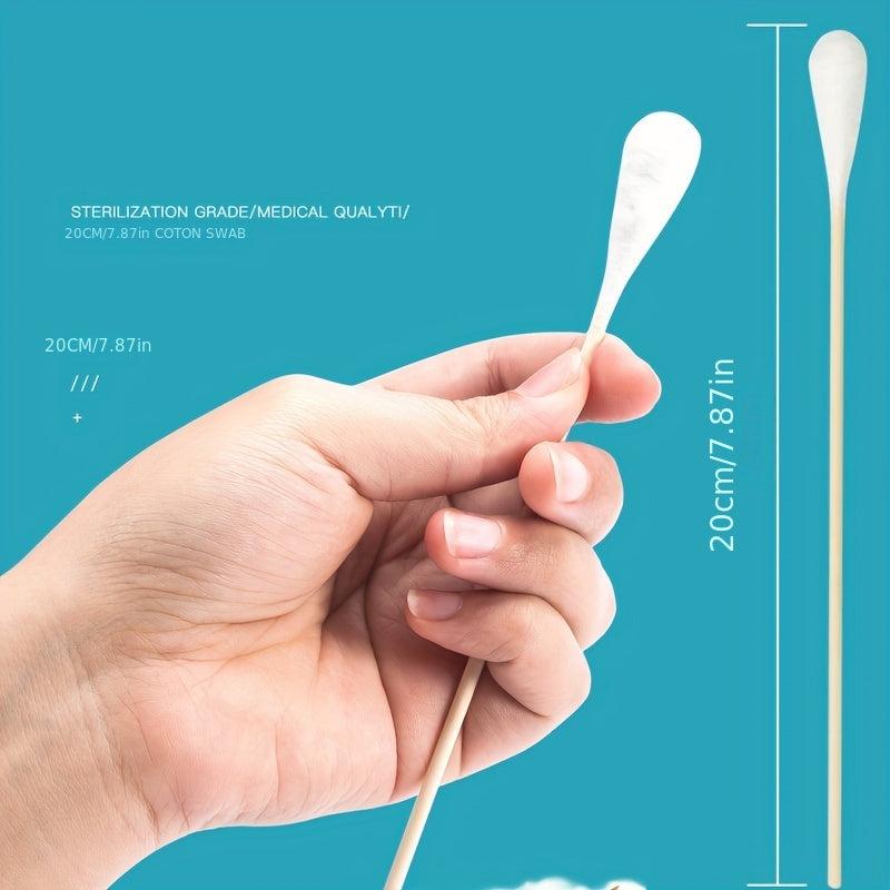 Long Cotton Swabs With Wooden Handles 19 Pack