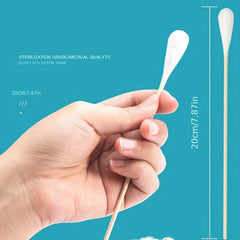 Long Cotton Swabs With Wooden Handles 19 Pack