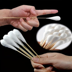 Long Cotton Swabs With Wooden Handles 19 Pack