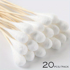 Long Cotton Swabs With Wooden Handles 19 Pack