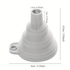 4pcs Kitchen Collapsible Funnel Canning Wide Mouth Bottle Pouring Pot Dispensing