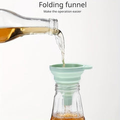 4pcs Kitchen Collapsible Funnel Canning Wide Mouth Bottle Pouring Pot Dispensing