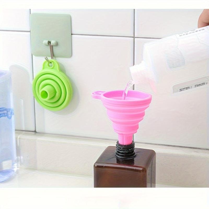 4pcs Kitchen Collapsible Funnel Canning Wide Mouth Bottle Pouring Pot Dispensing