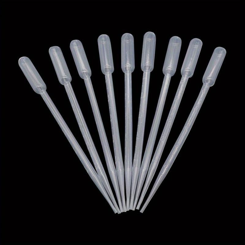 100pcs Plastic Transfer Pipettes 3ml 5ml for Science Experiments Essential Oils
