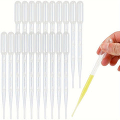 100pcs Plastic Transfer Pipettes 3ml 5ml for Science Experiments Essential Oils