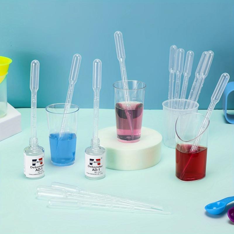 100pcs Plastic Transfer Pipettes 3ml 5ml for Science Experiments Essential Oils