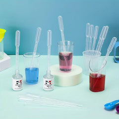 100pcs Plastic Transfer Pipettes 3ml 5ml for Science Experiments Essential Oils