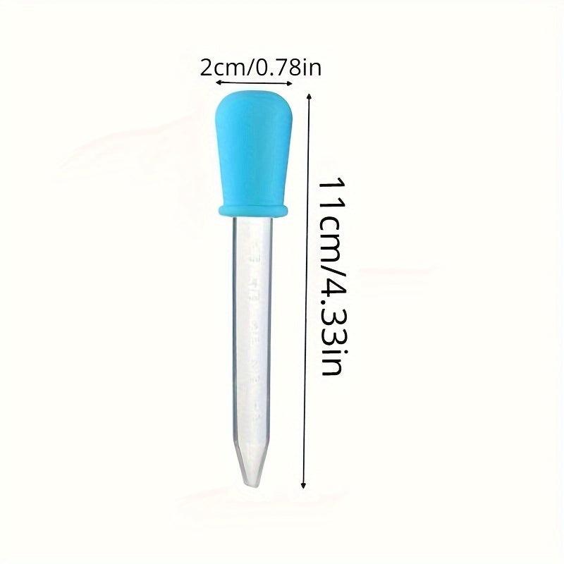 5pcs Silicone Liquid Droppers for Candy Molds & Medicine