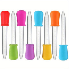 5pcs Silicone Liquid Droppers for Candy Molds & Medicine