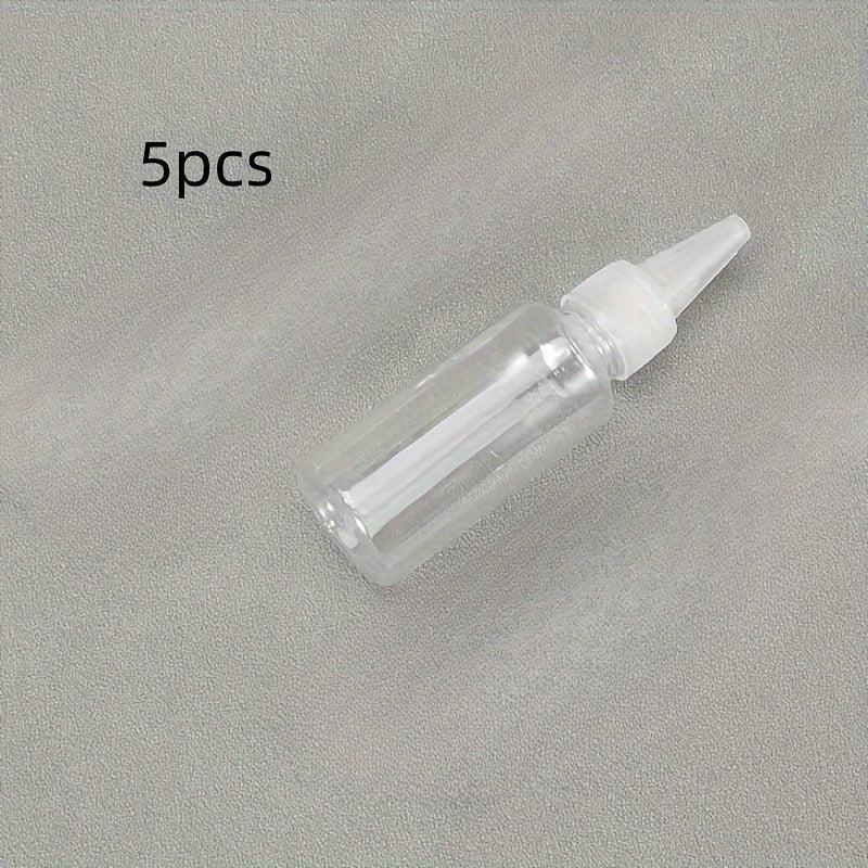 5pcs Empty Dropper Bottle Squeeze Bottle Twist Top Cap Clear Refillable Bottles