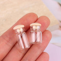 Mini Transparent Candy Food Jar Model Kitchen Accessories Dress up Toys