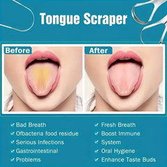 2pcs Stainless Steel Tongue Scrapers for Lab Extraction or Cleaning