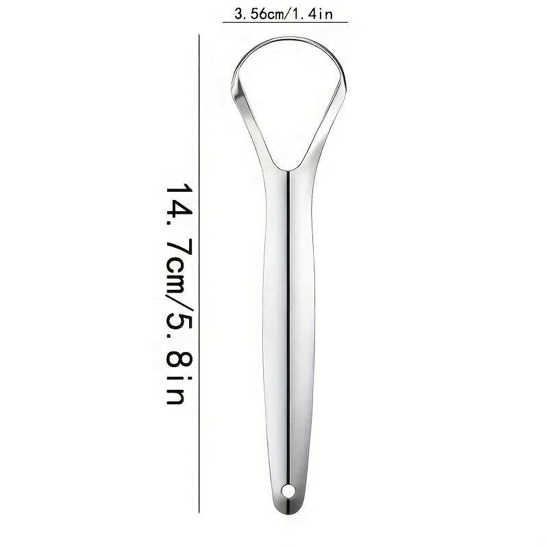 2pcs Stainless Steel Tongue Scrapers for Lab Extraction or Cleaning