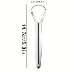 2pcs Stainless Steel Tongue Scrapers for Lab Extraction or Cleaning