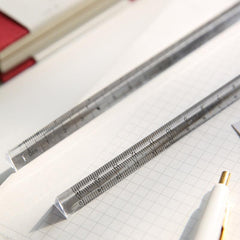 3pcs Transparent Triangle Ruler School Supplies