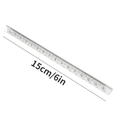 3pcs Transparent Triangle Ruler School Supplies