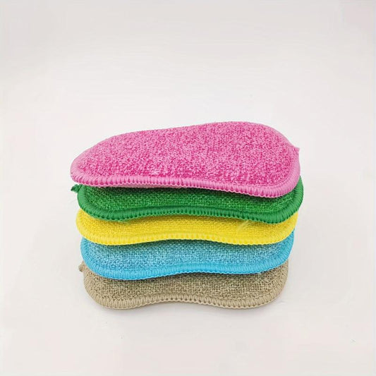 10pcs Reusable Double Sided Magic Sponge Cleaner for Home Dishwashing