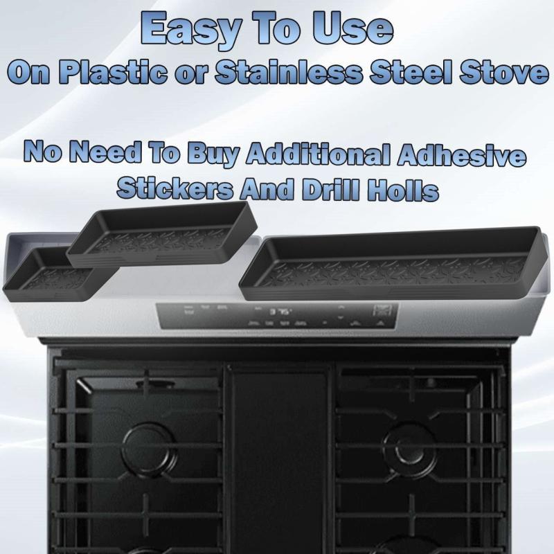 Magnetic Stove Top Shelf Silicone Spice Rack Organizer