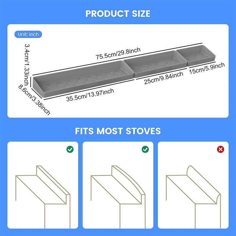 Magnetic Stove Top Shelf Silicone Spice Rack Organizer