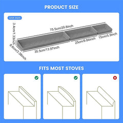 Magnetic Stove Top Shelf Silicone Spice Rack Organizer