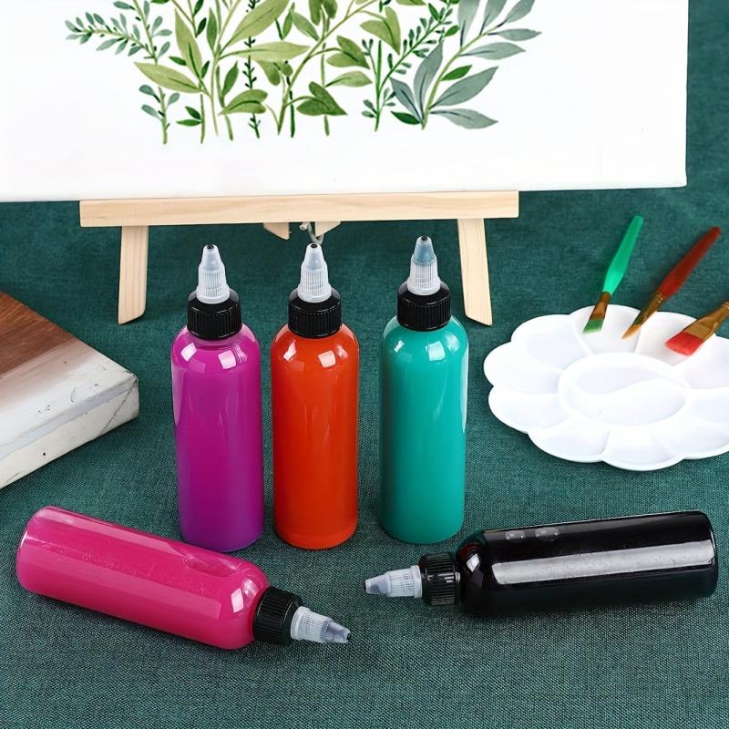3pcs Plastic Dropper Bottles Rotating Top Cover Flexible Odorless