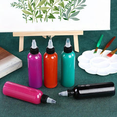 3pcs Plastic Dropper Bottles Rotating Top Cover Flexible Odorless
