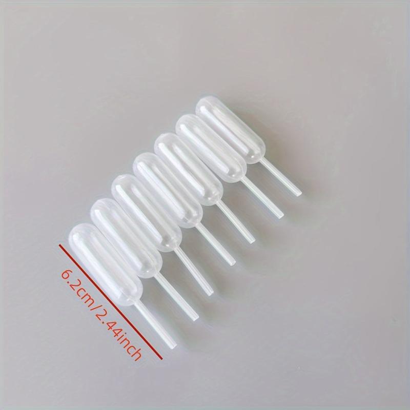 10pcs Transparent Plastic Pipettes for Cupcakes and Paintings