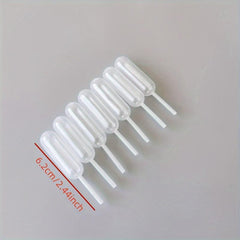 10pcs Transparent Plastic Pipettes for Cupcakes and Paintings
