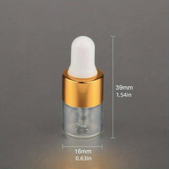 Mini Essential Oils Aromatherapy Sample Dropper Bottles For Traveling
