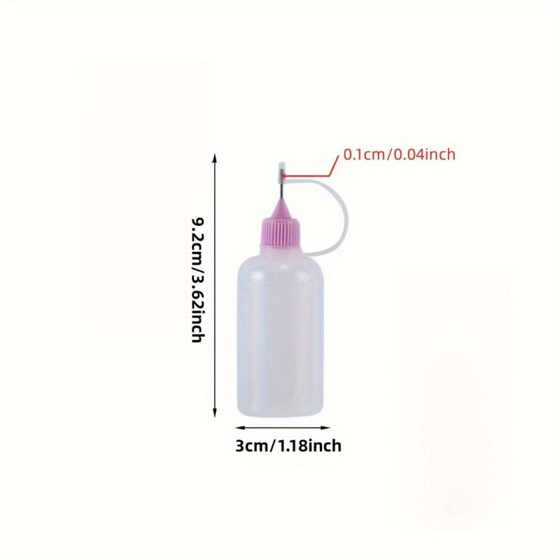 10pcs 30ml Glue Coating Bottle Fine Needle Tip DIY Paint Quilting Ink
