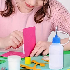 10pcs 30ml Glue Coating Bottle Fine Needle Tip DIY Paint Quilting Ink