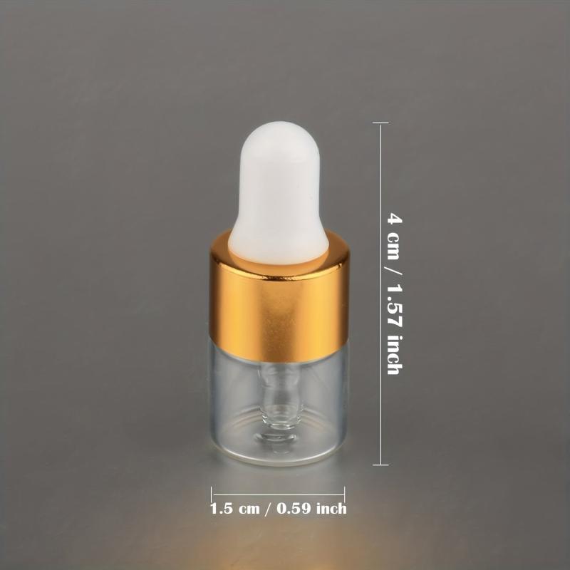 20pcs 1ml Clear Glass Dropper Vails Essential Oils Sample Bottles