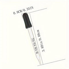 7pcs Glass Scale Dropper Rubber Head Pipette Dropper