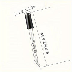 7pcs Glass Scale Dropper Rubber Head Pipette Dropper