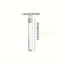 4pcs Plastic Test Tubes with Lid for Sample Storage
