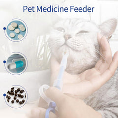 Pet Syringe Pill Gun Piller Dispenser Dog Cat Water Milk Tube Feeder Tool