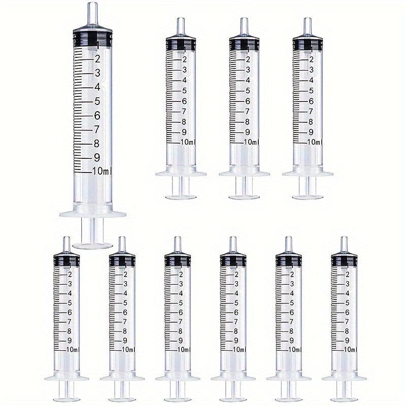 10pcs 1-20ml Plastic Syringe No Needle Liquid Dispenser Adhesive Applicator