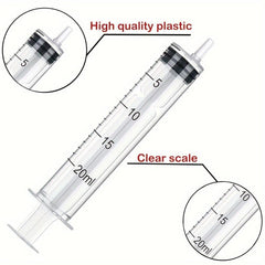 10pcs 1-20ml Plastic Syringe No Needle Liquid Dispenser Adhesive Applicator
