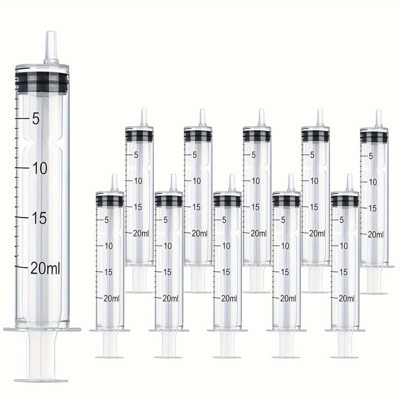 10pcs 1-20ml Plastic Syringe No Needle Liquid Dispenser Adhesive Applicator