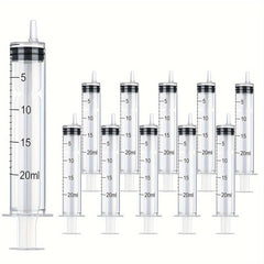 10pcs 1-20ml Plastic Syringe No Needle Liquid Dispenser Adhesive Applicator