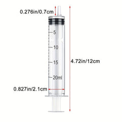 10pcs 1-20ml Plastic Syringe No Needle Liquid Dispenser Adhesive Applicator