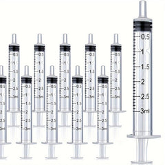10pcs 1-20ml Plastic Syringe No Needle Liquid Dispenser Adhesive Applicator