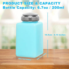 2 Packs 200ml Alcohol Dispenser Pump Bottles Methanol Containers