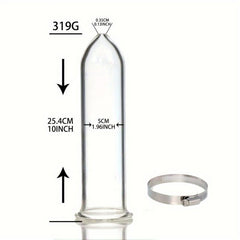 Glass Extractor Filtertube 50mm Clear Stainless Steel Clamp