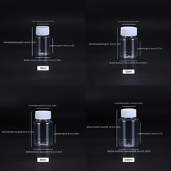 Plastic Reagent Packing Bottle 20-100ml PET Clear Empty Seal Bottles
