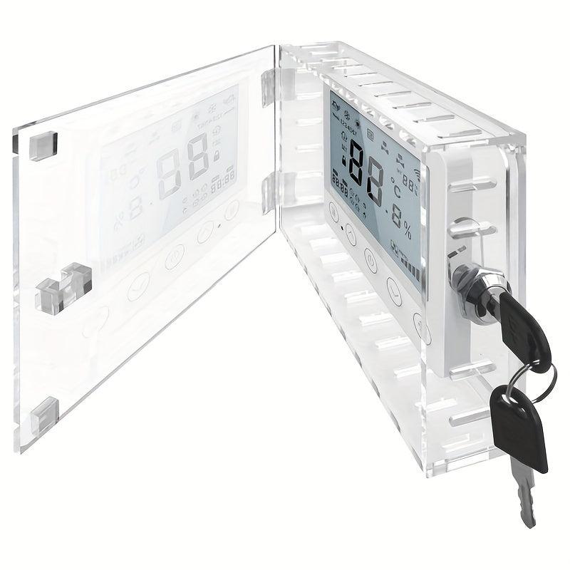 Universal Heater Lock Box w/ Key: Transparent Large Heater Guard for Wall Heater