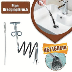 Sewer Pipe Unblocker Brush Hair Sink Cleaning Tool