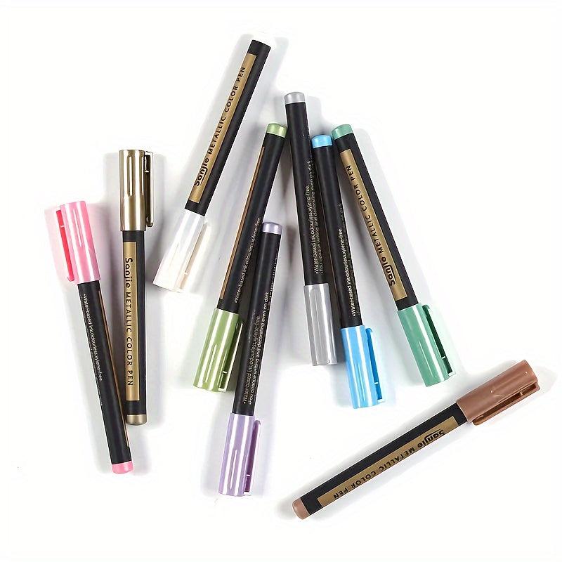 10pcs Metallic Lab Markers for Stationery and Petroglyphs