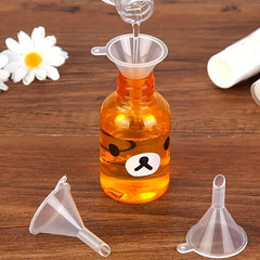 10pcs Mini Funnels Small Clear Plastic Funnels For Bottle Filling